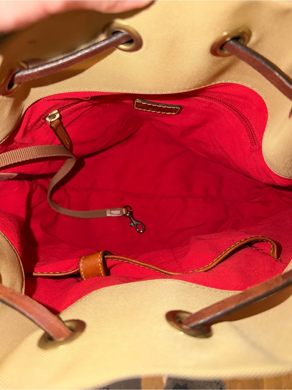 Dooney & Bourke Nylon Drawstring Bucket Bag - Picture 11 of 14